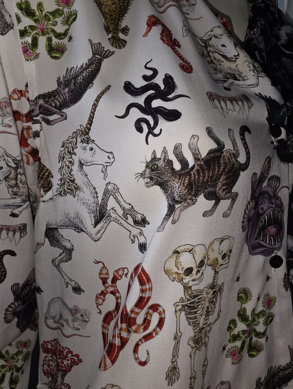 Pretty Snake Freaks Of Nature Hybrid Shirt Dress Medium Excellent - Picture 7 of 11